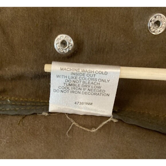 ROMEO & JULIET COUTURE Patches Patchwork Green Long Sleeve Cargo Jacket Medium - Picture 15 of 16